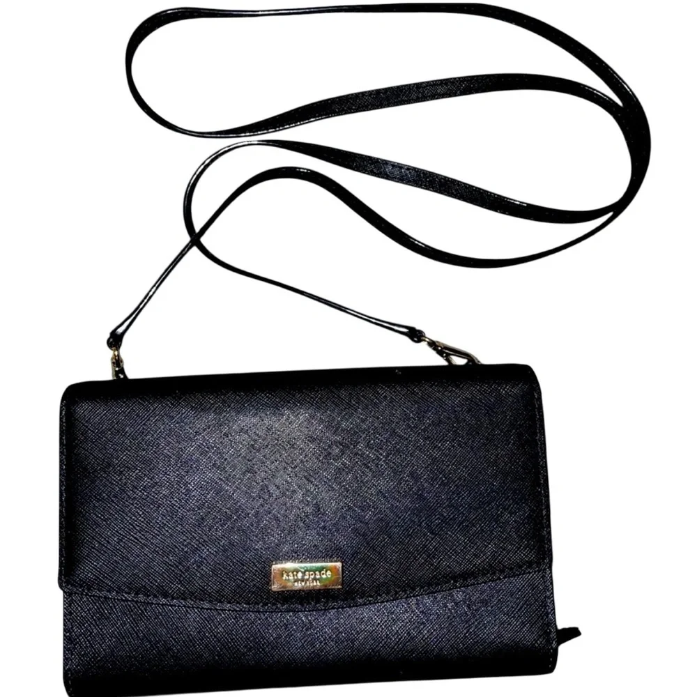 Kate Spade Laurel Way Black Cross Body Clutch/Purse